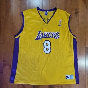 Champion Kobe Bryant Lakers #8 Jersey 52 XXL